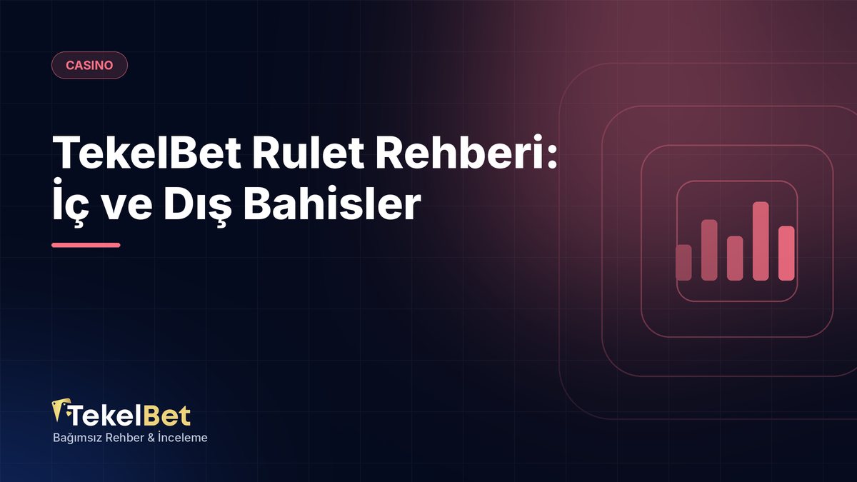 TekelBet Rulet Rehberi: İç ve Dış Bahisler